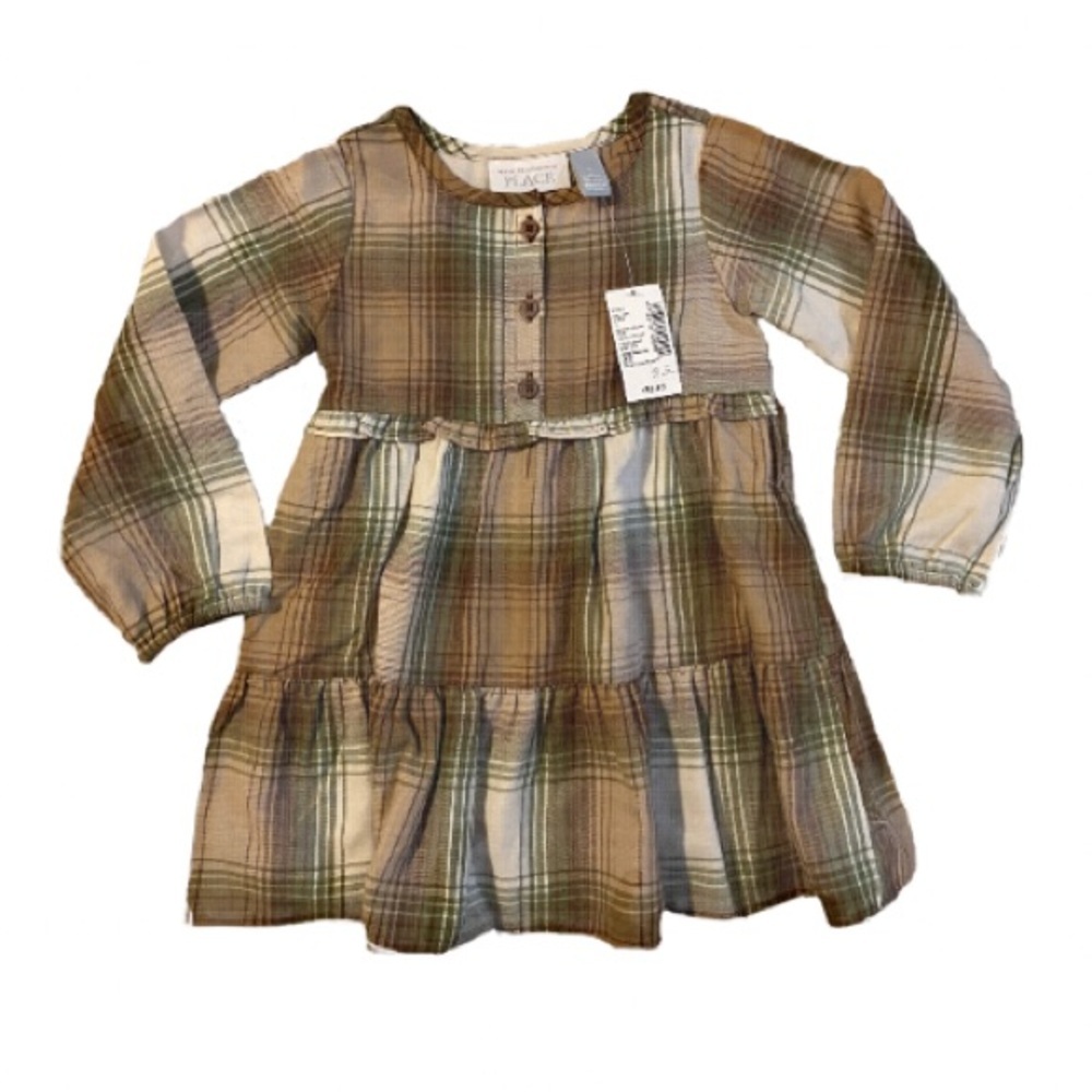 NWT Plaid Dress 2T